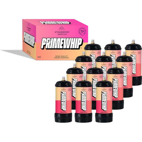 PrimeWhip Food-Grade Cream Charger 320G Strawberry Vanilla