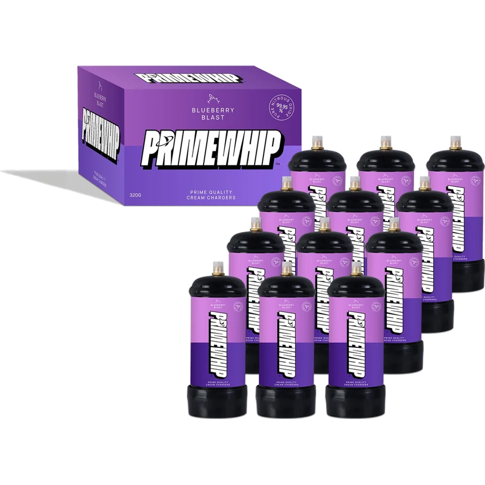 PrimeWhip Food-Grade Cream Charger 320G Blueberry Blast