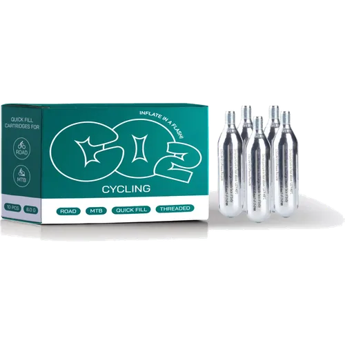 8g Threaded CO2 Cartridges for Bike Tire Inflators