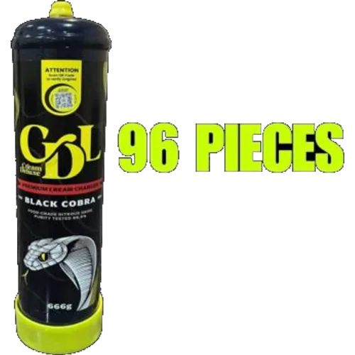 Cream Deluxe Black Cobra (96 Pieces)
