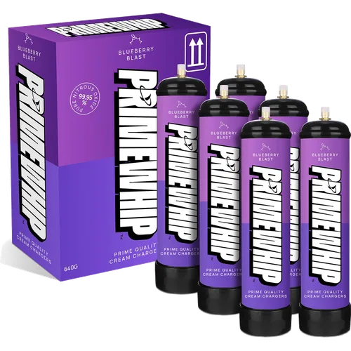 PrimeWhip Food-Grade Cream Charger 640G Blueberry Blast