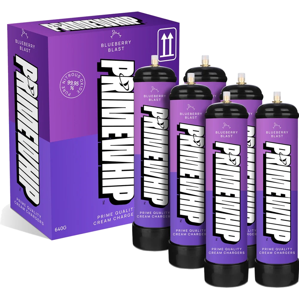 PrimeWhip Food-Grade Cream Charger 640G Blueberry Blast