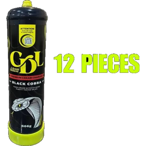 Cream Deluxe Black Cobra (12 Pieces)