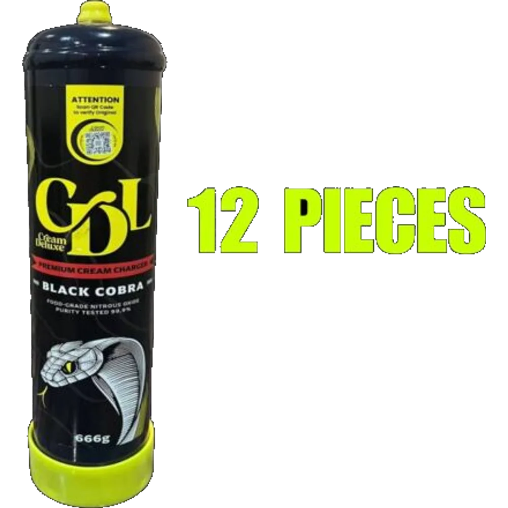 Cream Deluxe Black Cobra (12 Pieces)