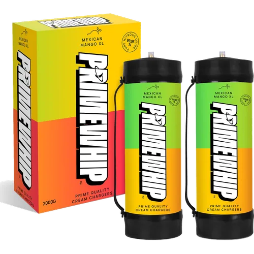 PrimeWhip Food-Grade Cream Charger – XL 2000G Mexican Mango