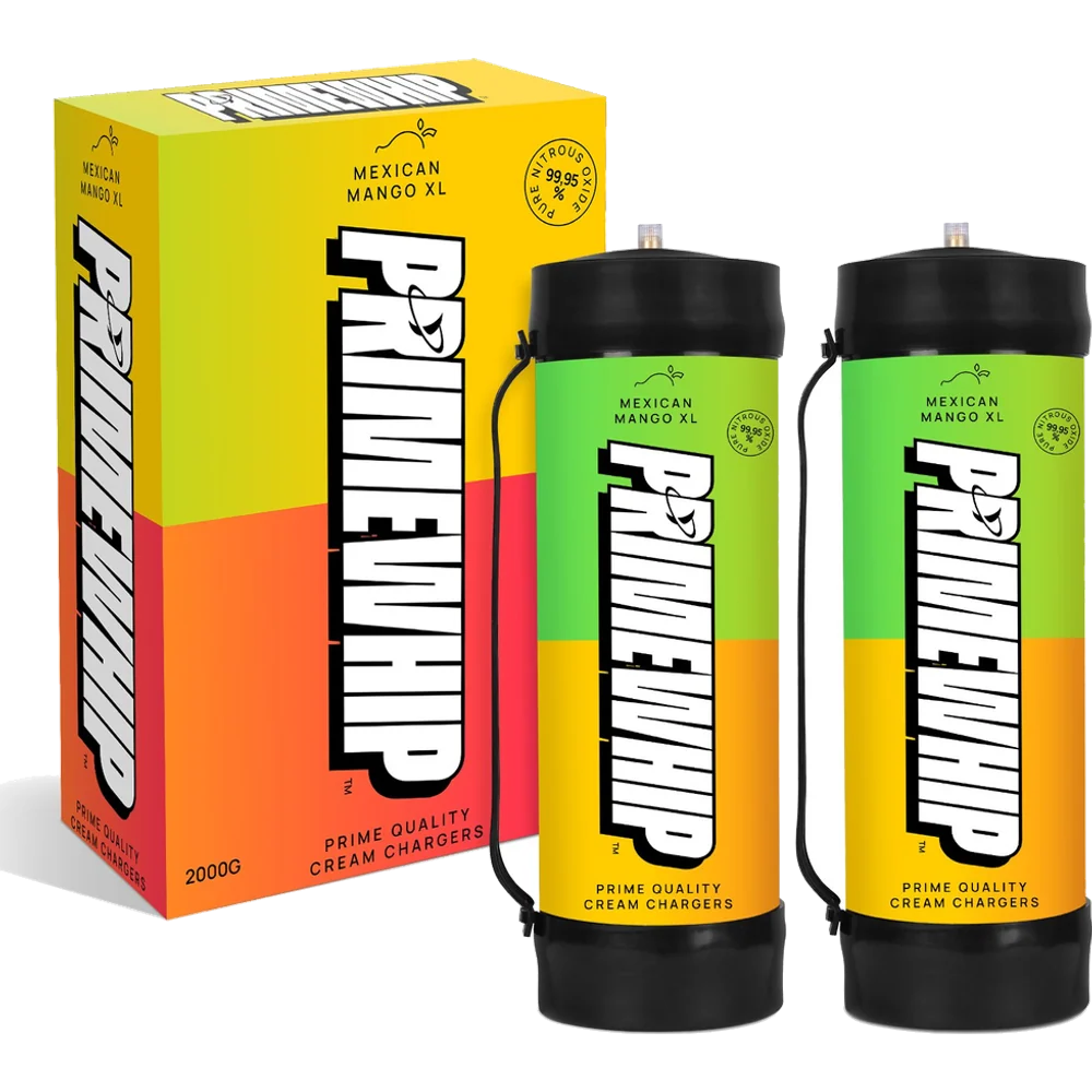 PrimeWhip Food-Grade Cream Charger – XL 2000G Mexican Mango