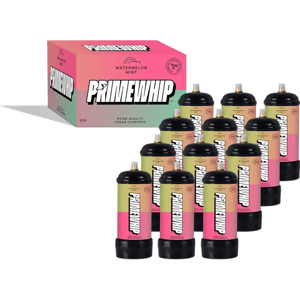PrimeWhip Food-Grade Cream Charger 320G Watermelon Mint