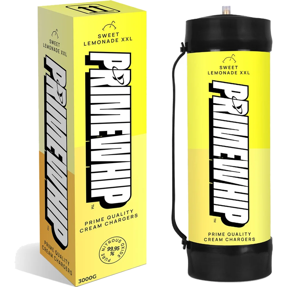 PrimeWhip Food-Grade Cream Charger XXL 3000G Sweet Lemonade