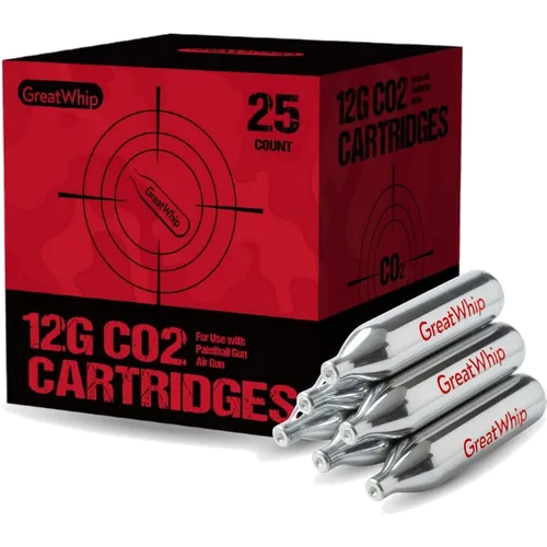 GreatWhip 25 x 12g CO2 Cartridges