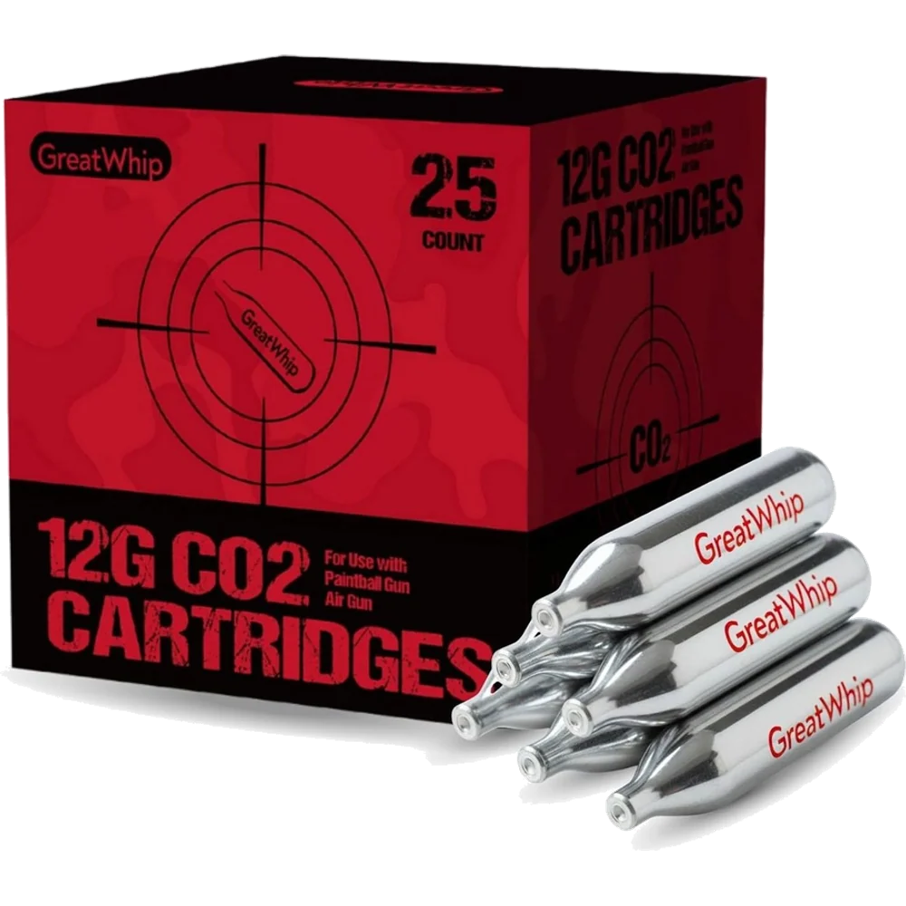 GreatWhip 25 x 12g CO2 Cartridges