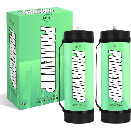 PrimeWhip Food-Grade Cream Charger – XL 2000G Mint