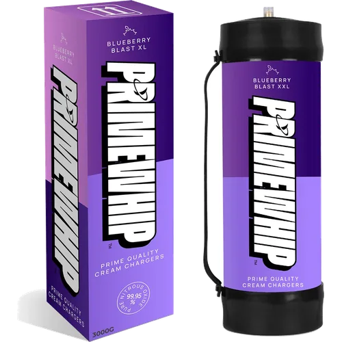 PrimeWhip Food-Grade Cream Charger – XXL 3000G Blueberry Blast