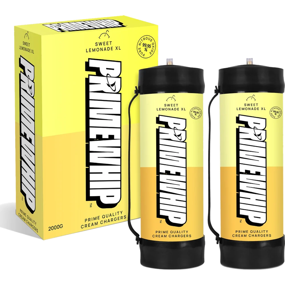 PrimeWhip Food-Grade Cream Charger – XL 2000G Sweet Lemonade
